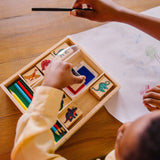 Wooden Stamp Set - Dinosaurs D9