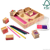 Wooden Stamp Set - Friendship R9