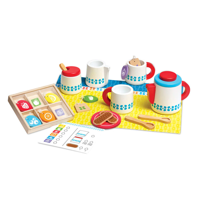 Wooden Steep & Serve Tea Set W7