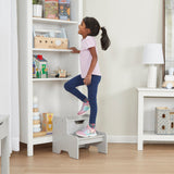 Wooden Step Stool – Gray X4
