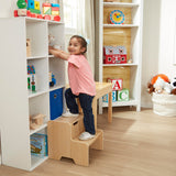 Wooden Step Stool - Natural J9