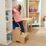 Wooden Step Stool - Natural J9