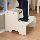 Wooden Step Stool - White Z5