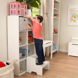Wooden Step Stool - White Z5