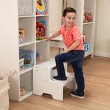 Wooden Step Stool - White Z5