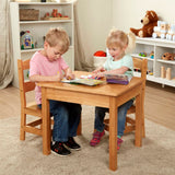 Wooden Table & Chairs - Natural Z9