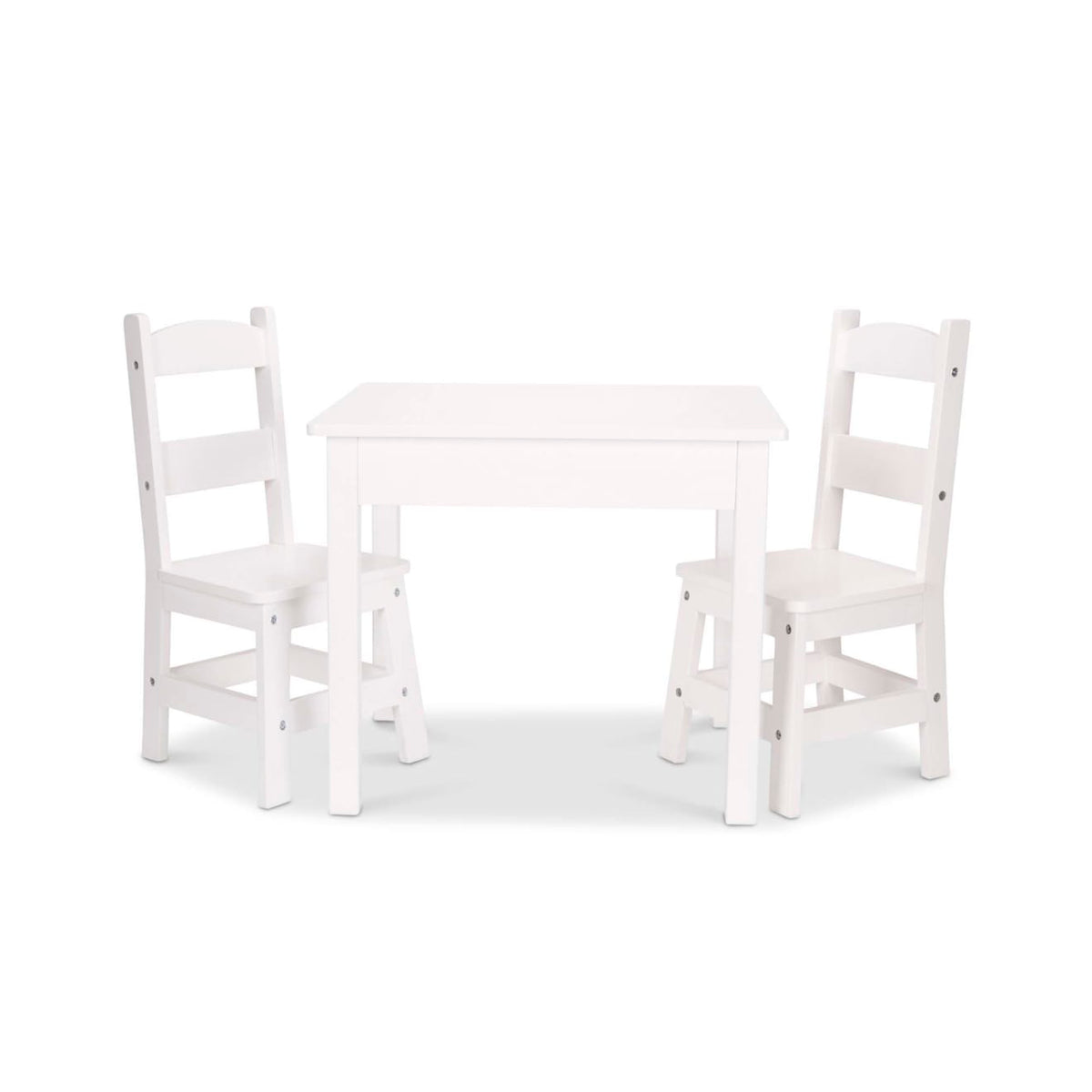 Wooden Table & Chairs - White H0