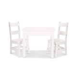 Wooden Table & Chairs - White H0