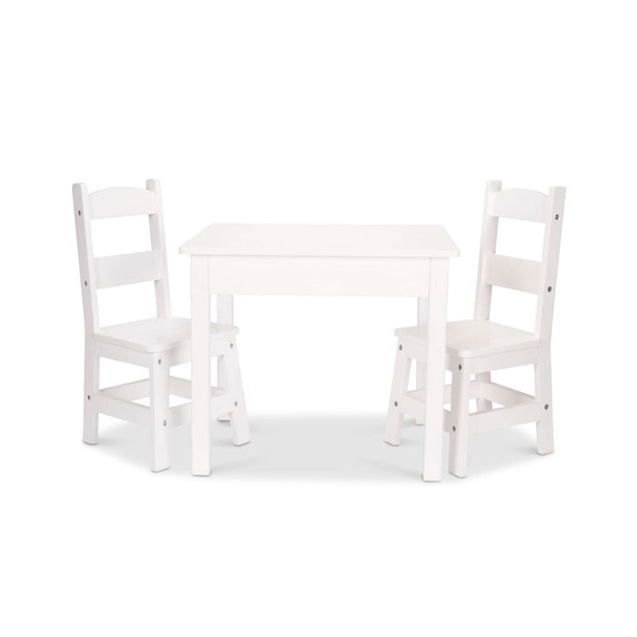 Wooden Table & Chairs - White H0