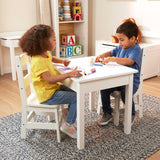 Wooden Table & Chairs - White H0