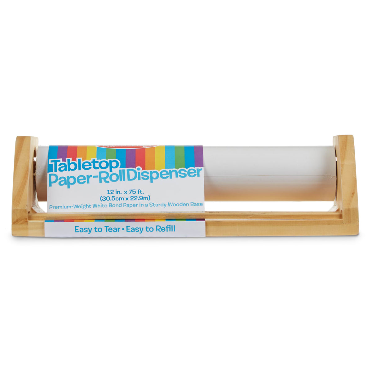 Wooden Tabletop Paper Roll Dispenser W5