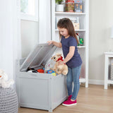 Wooden Toy Chest (Gray) Z1