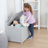 Wooden Toy Chest (Gray) Z1