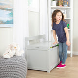 Wooden Toy Chest (Gray) Z1