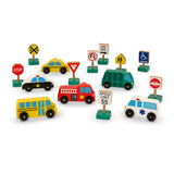 Wooden Vehicles and Traffic Signs F7
