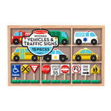 Wooden Vehicles and Traffic Signs N8