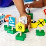 Wooden Vehicles and Traffic Signs N8