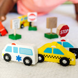 Wooden Vehicles and Traffic Signs N8
