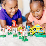Wooden Vehicles and Traffic Signs N8