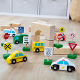Wooden Vehicles and Traffic Signs N8